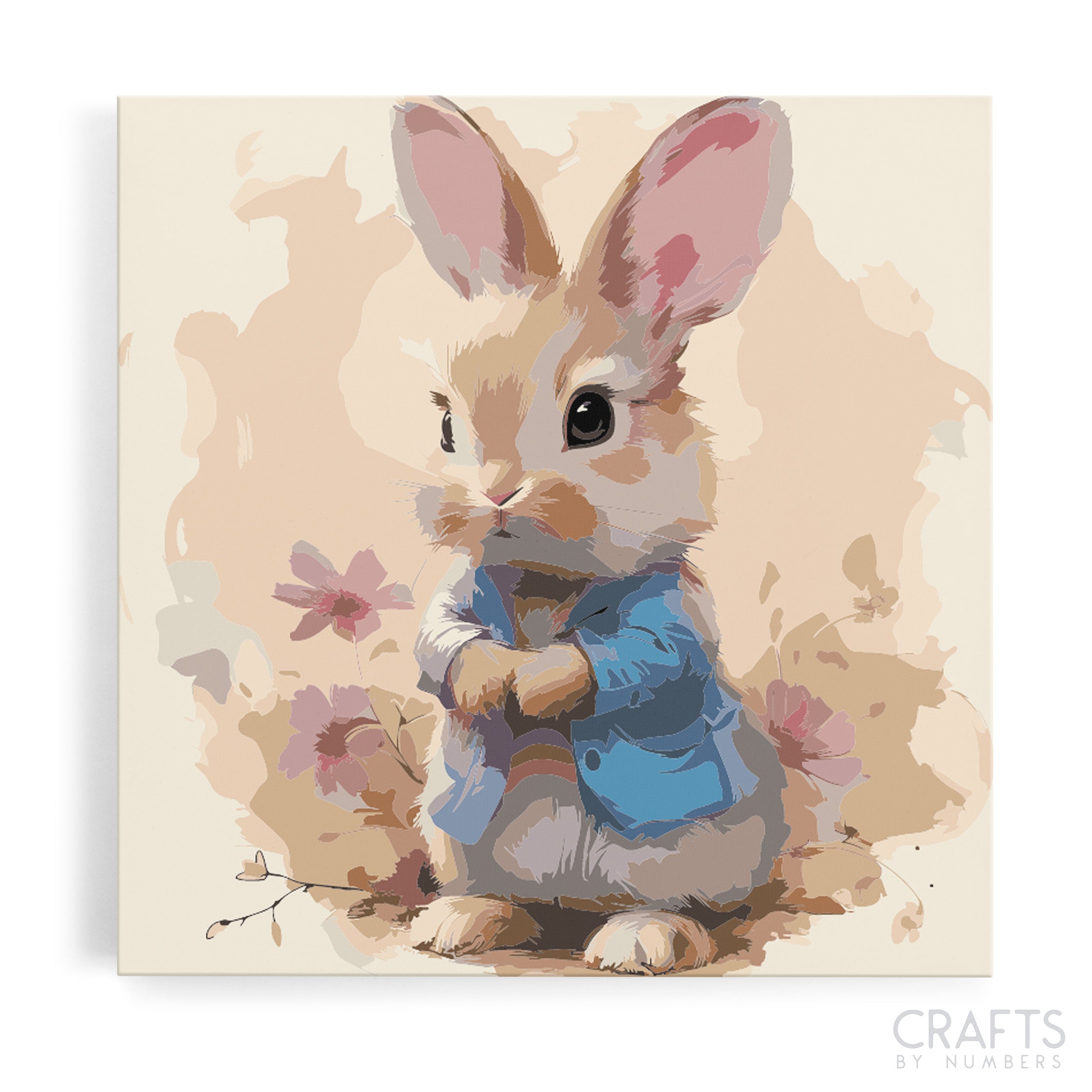 Blue Jacket Bunny - Charming Easter Paint by Numbers Kit | Crafty by ...