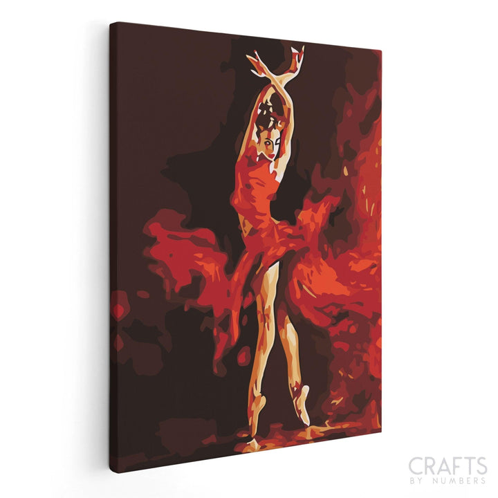 Flamenco Dancer - Crafty By Numbers - Paint by Numbers - Paint by Numbers for Adults - Painting - Canvas - Custom Paint by Numbers