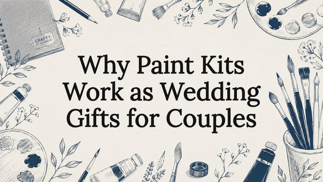 Decorative title card illustration with painting tools