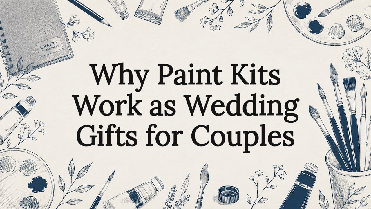 Decorative title card illustration with painting tools