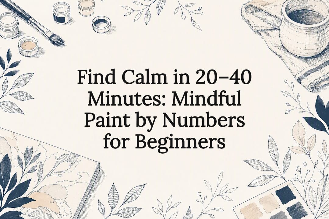 Mindful paint by numbers title card