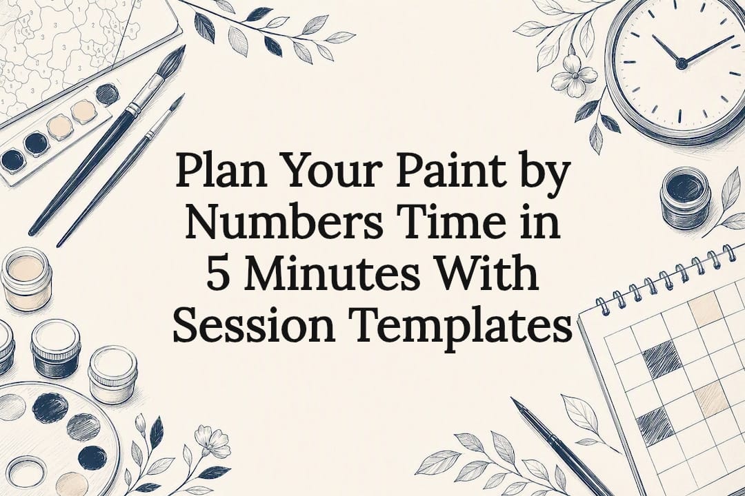 Decorative paint planning title card illustration