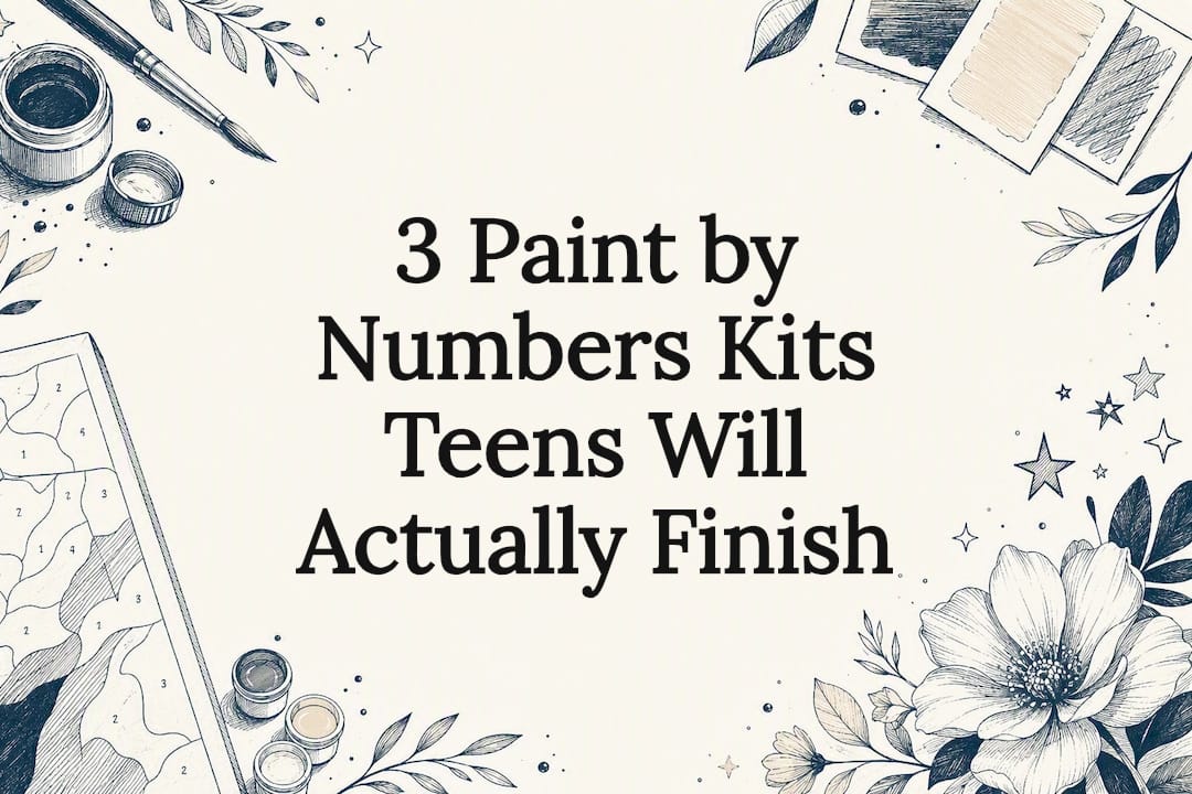 Decorative paint by numbers title card