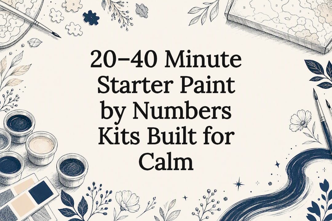 Decorative calm painting title card