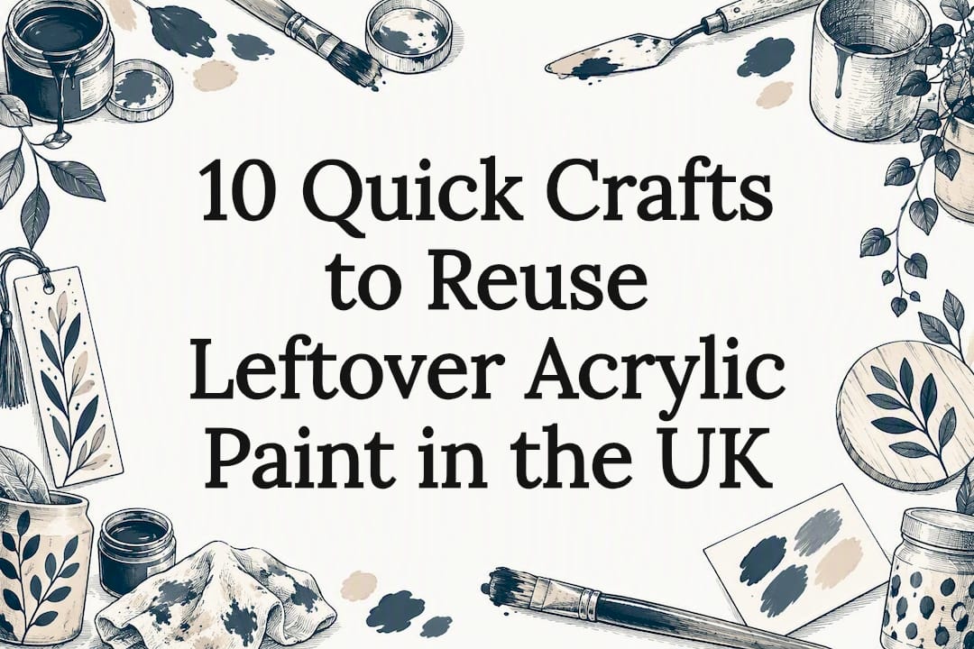 Decorative leftover paint crafts title card