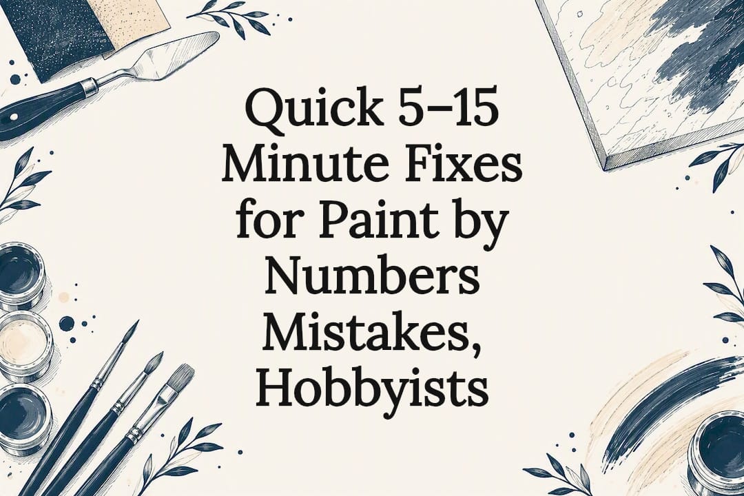 Decorative paint mistake repair title card