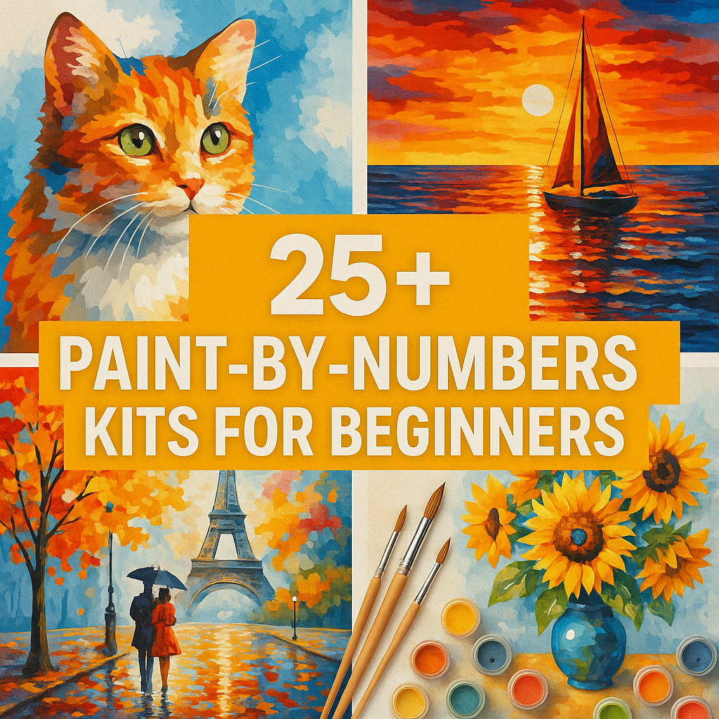 25 paint by numbers kits for beginners