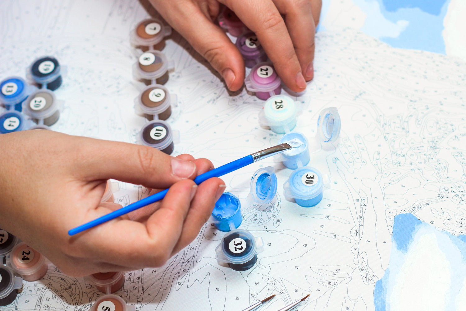 seascape paint by numbers kit