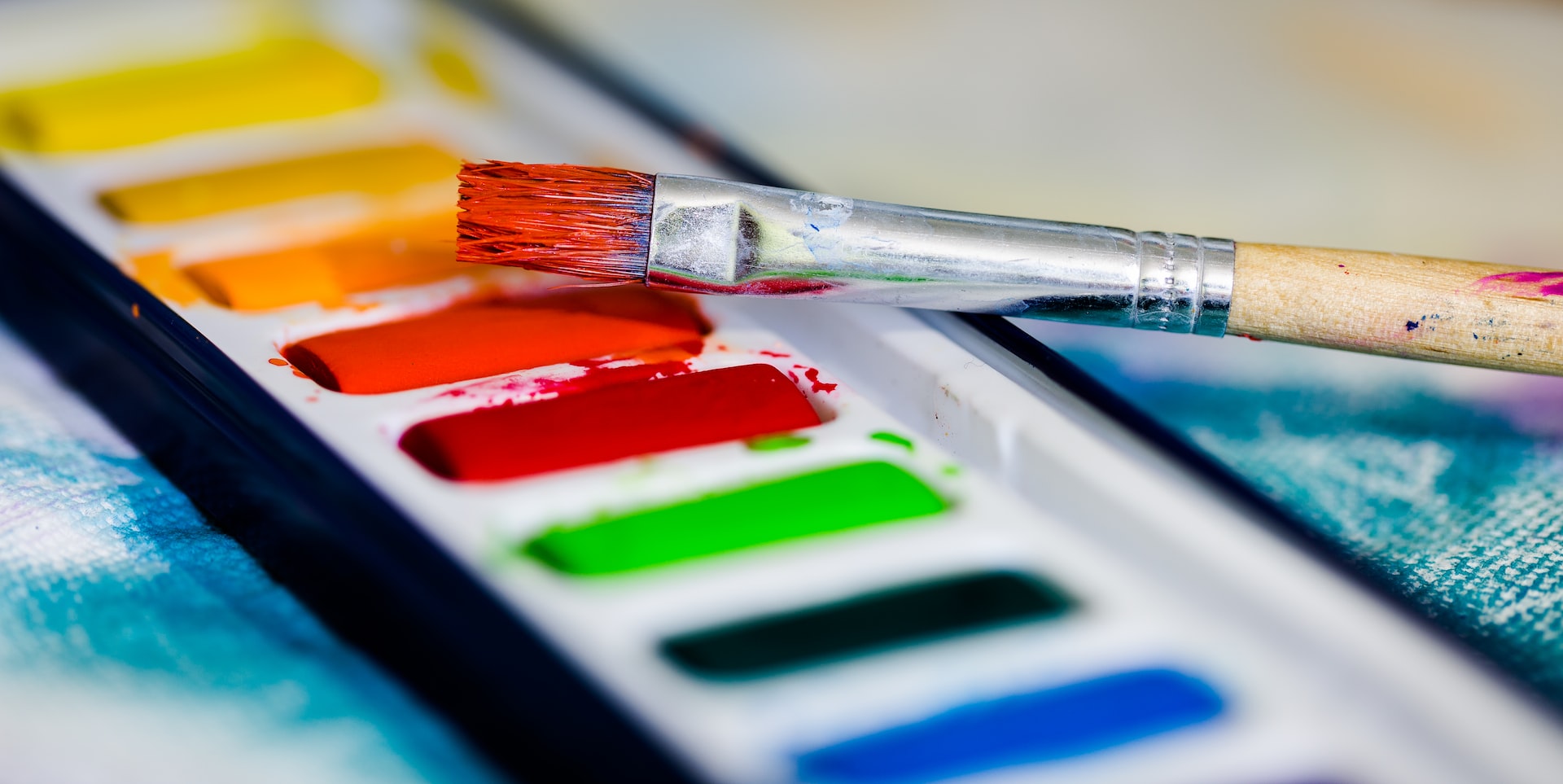 paint brush and paint