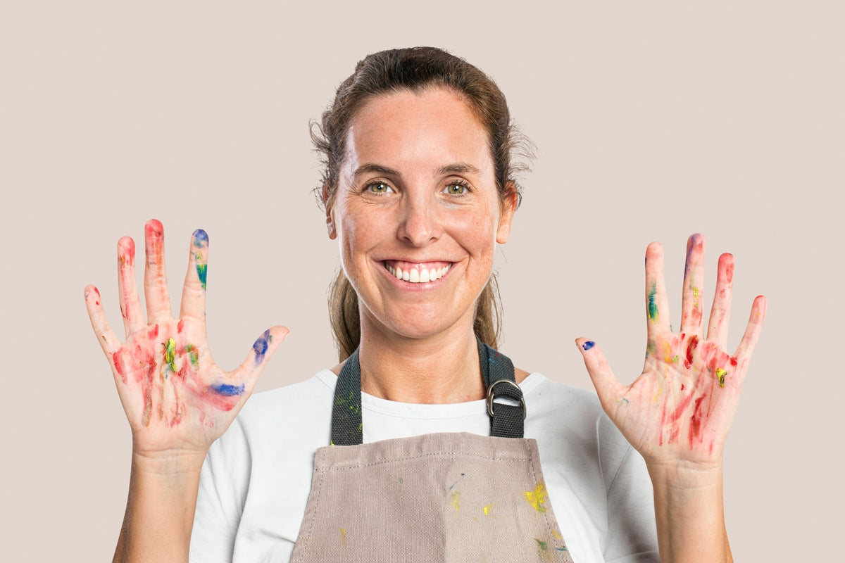 Women smiling painting by numbers by crafty by numbers