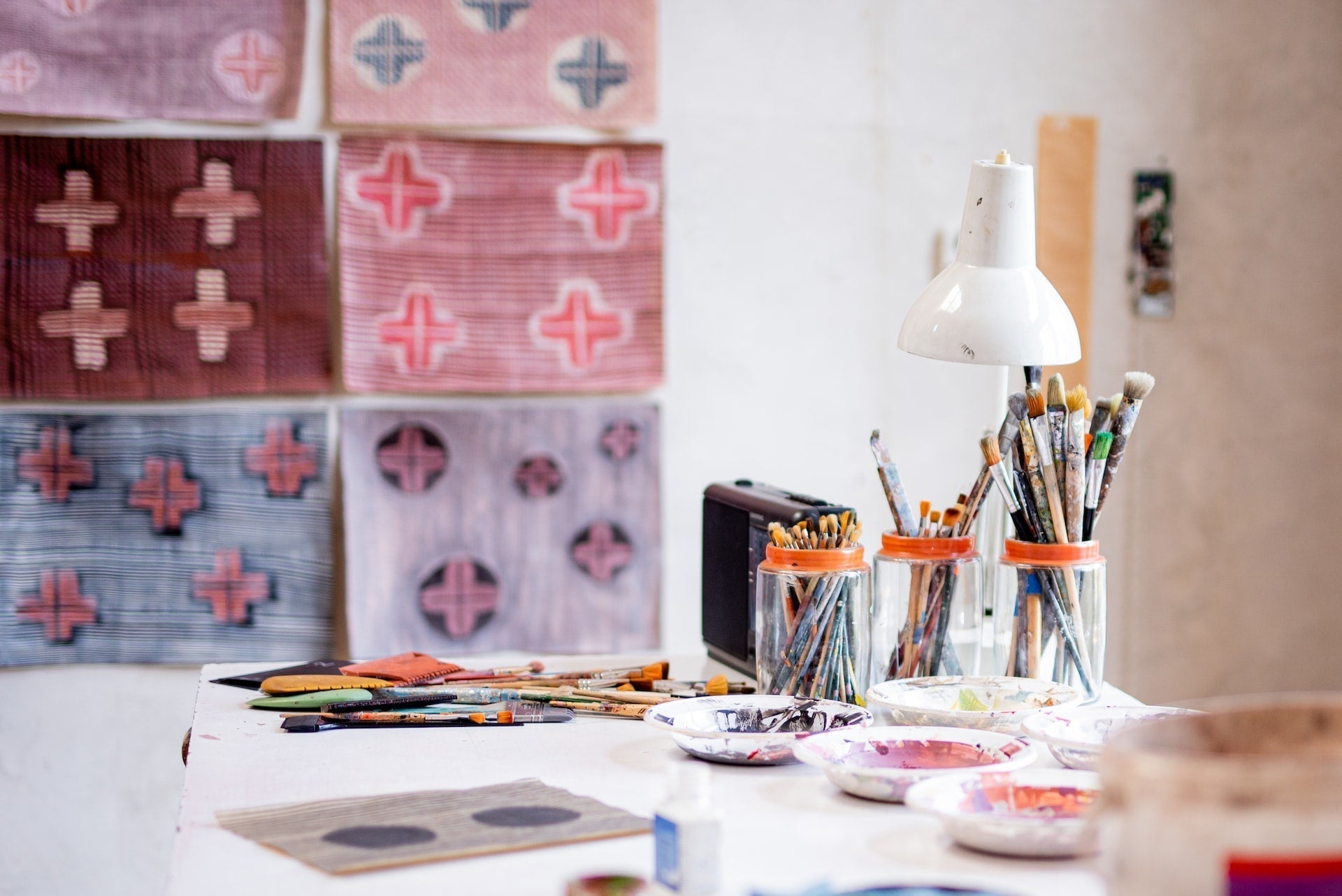 painting workspace