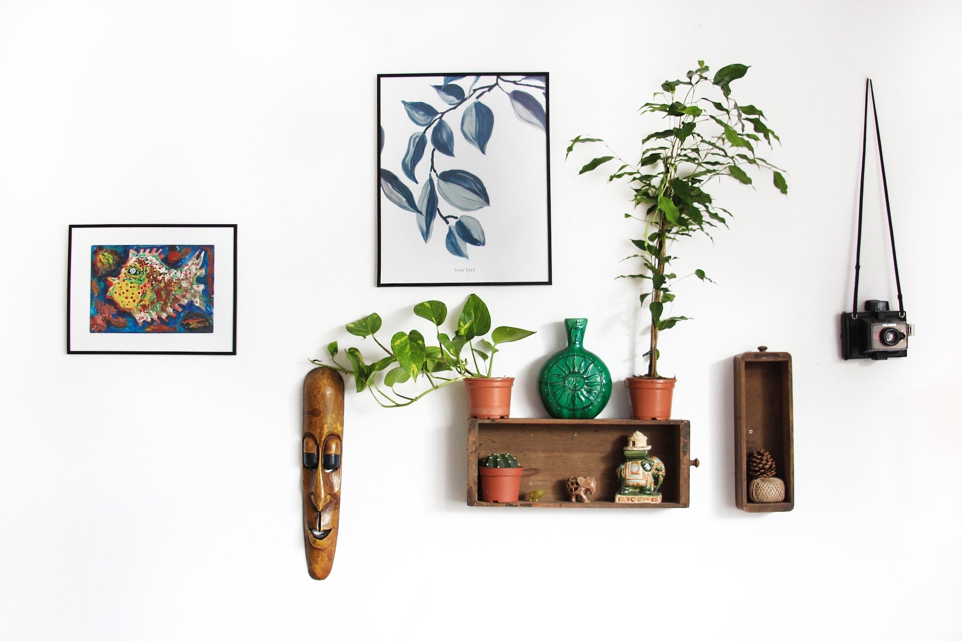 paintings on wall