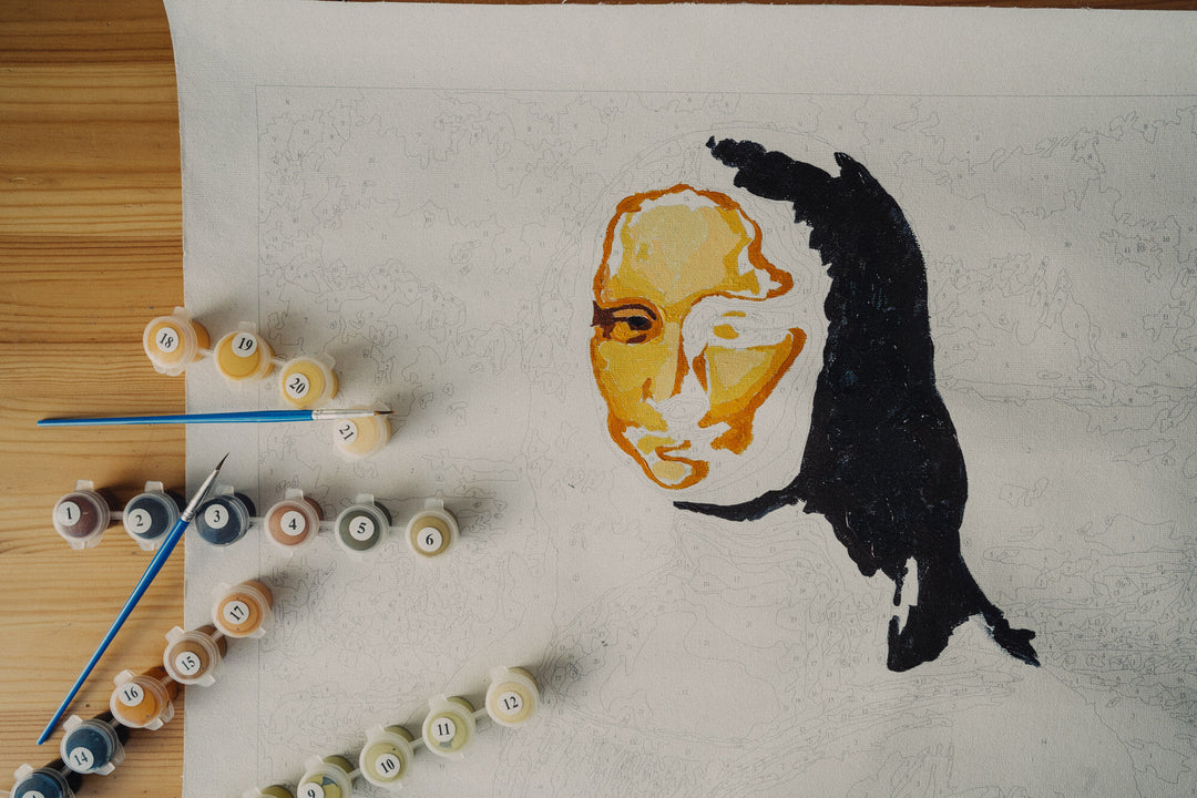 Mona Lisa paint by numbers from Crafty by Numbers