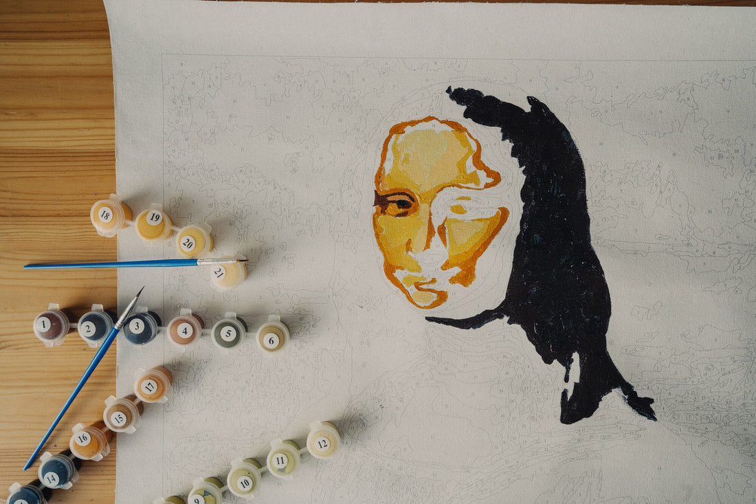 Mona Lisa paint by numbers from Crafty by Numbers