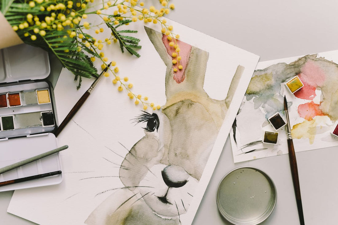 painting of a bunny