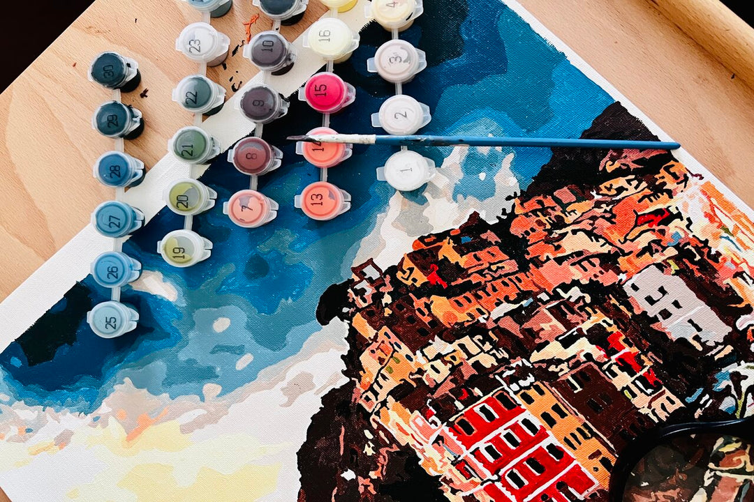 travel-inspired paint by numbers