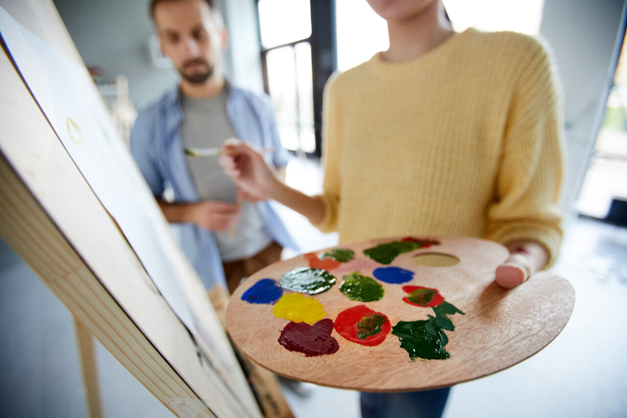 woman painting