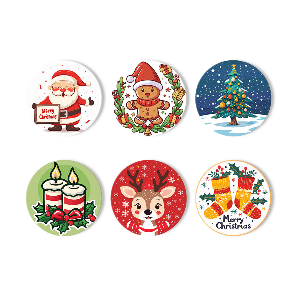 Merry Moments (Set of 6) paint by numbers artwork