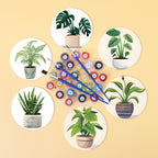 Green Haven paint by numbers kit featuring a tranquil forest landscape