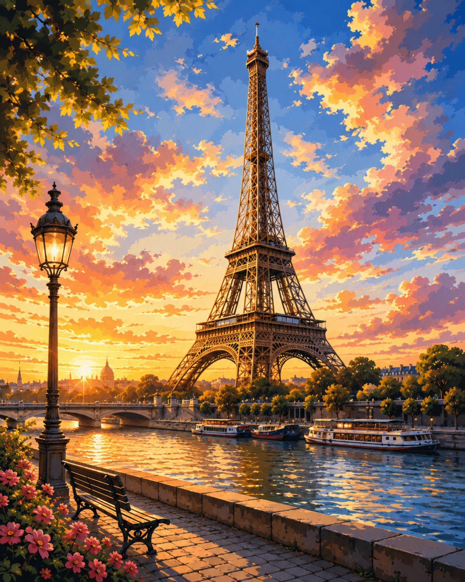 Atardecer en París
