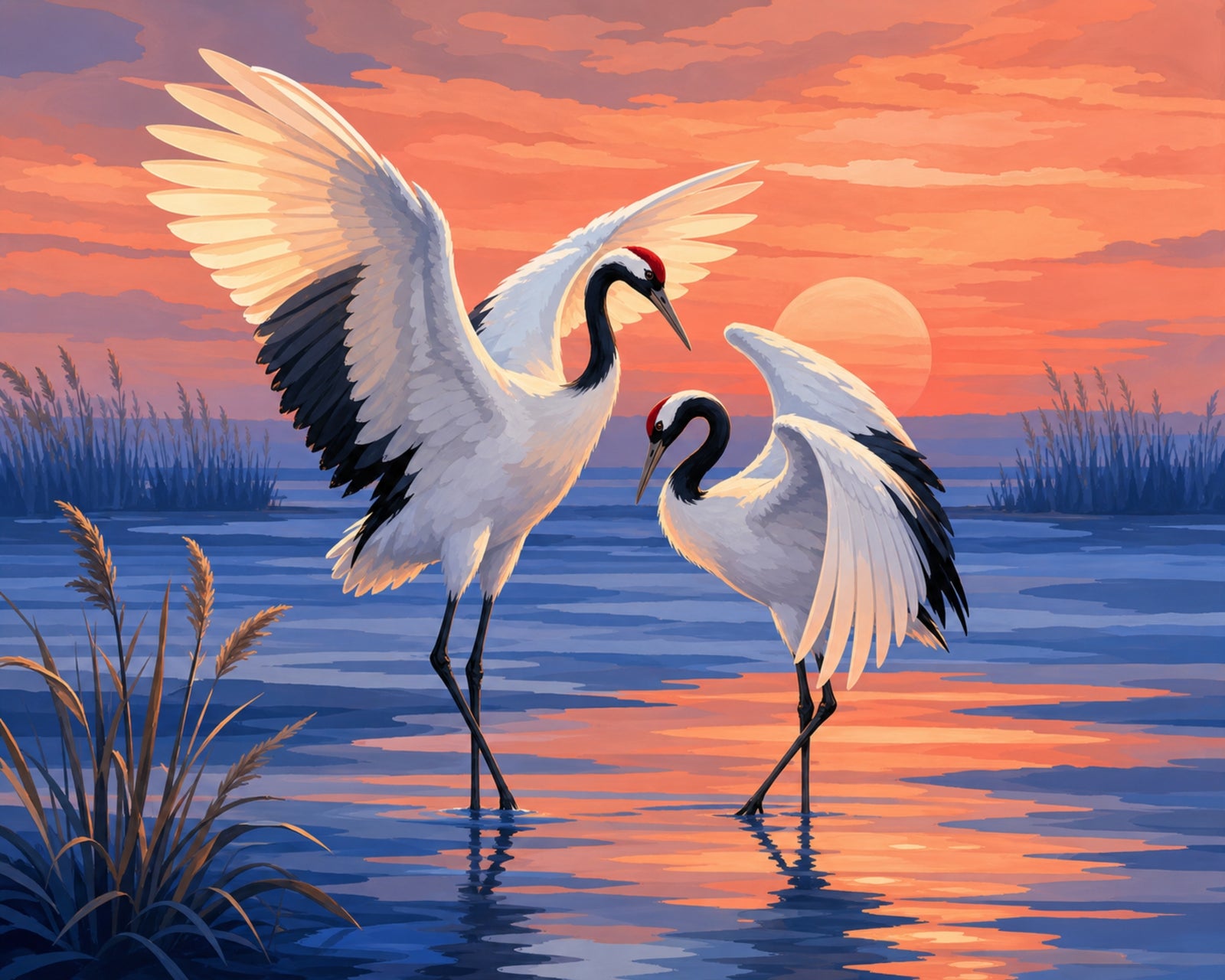 Grues dansantes