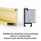 Framed art paint by numbers kit, DIY creative hobby canvas painting project.