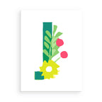 Framed artwork with colorful abstract design on a white background