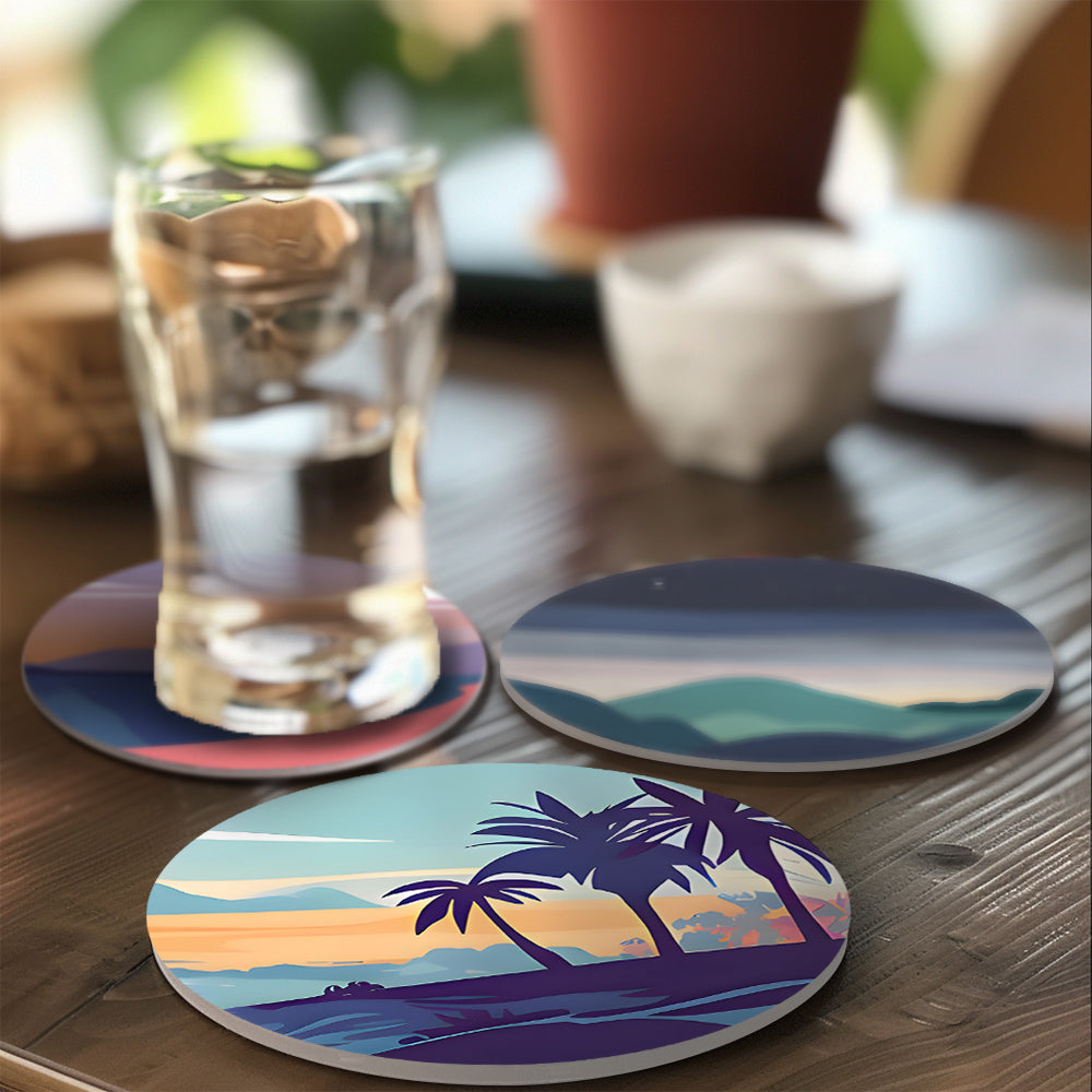 Dreamy landscapes DIY paint by numbers kit, beginner-friendly artwork for home décor.