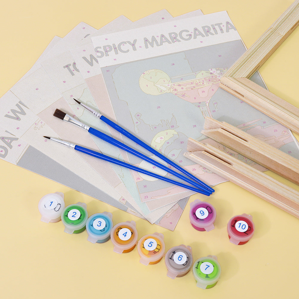 Small size painting kit perfect for home décor projects