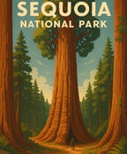 Sequoia National Park paint by numbers set for crafting detailed scenic outdoor landscapes.
