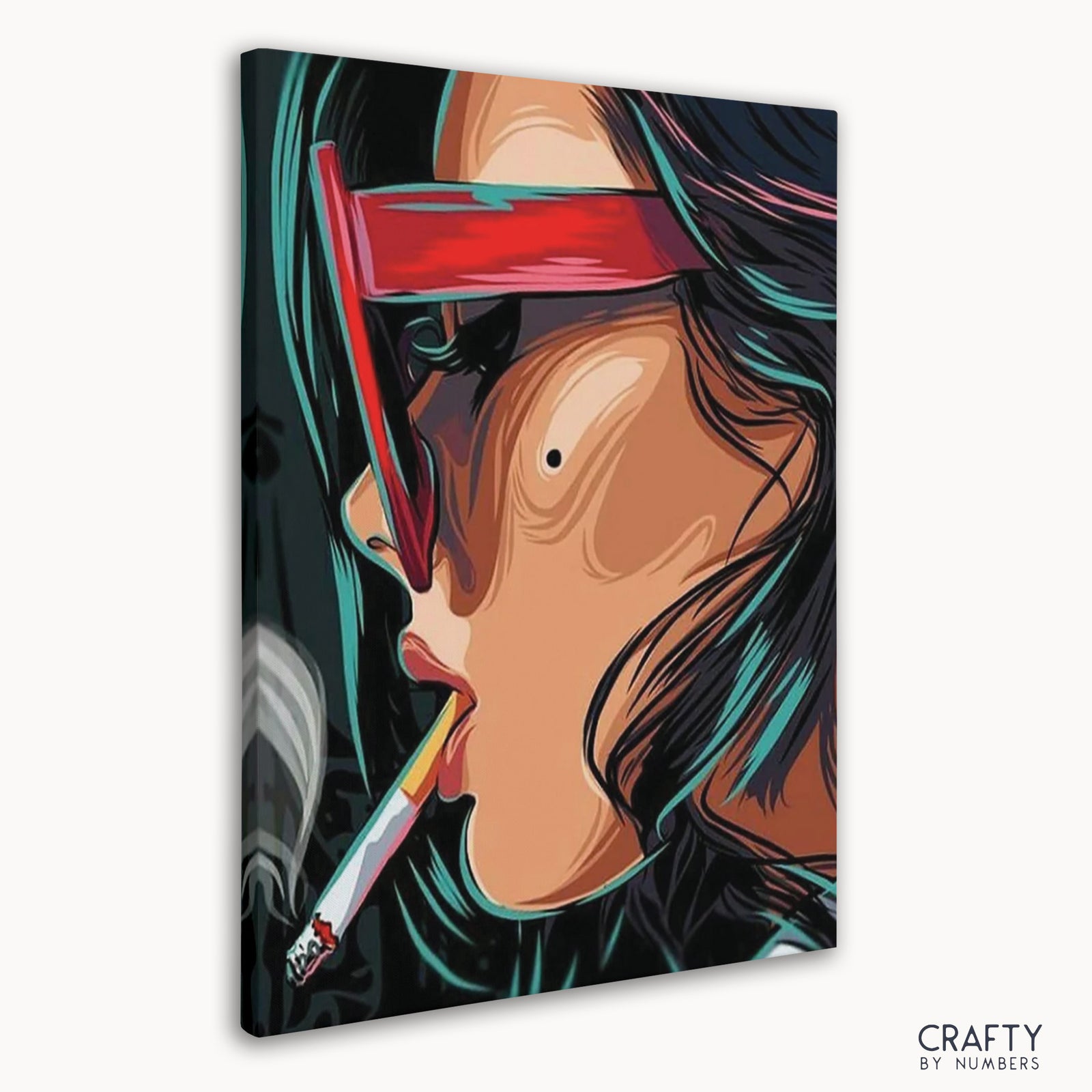 Finished Smoking Woman Pop Art artwork