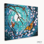 Detailed Butterfly Swirl paint by number artwork displaying swirling shapes, capturing the essence of famous abstract paintings and famous art paintings.