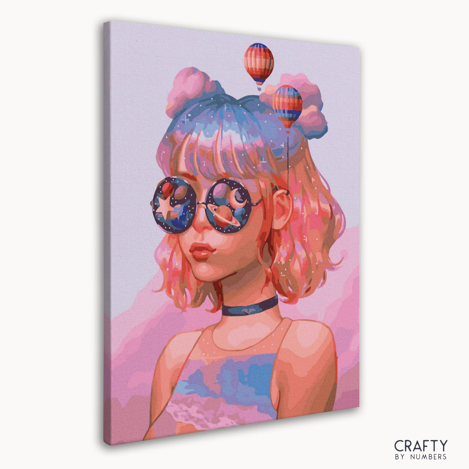 Close-up detail of Universe Girl artwork