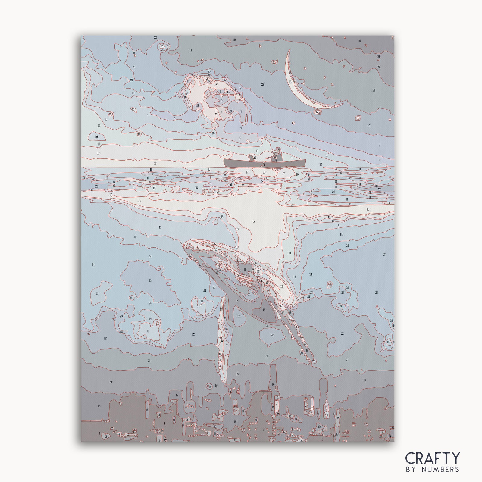 Detailed Out of Sight paint by numbers design