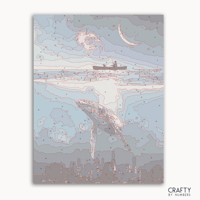 Out of Sight Paint by Numbers inspired by famous paintings style with vibrant colors.