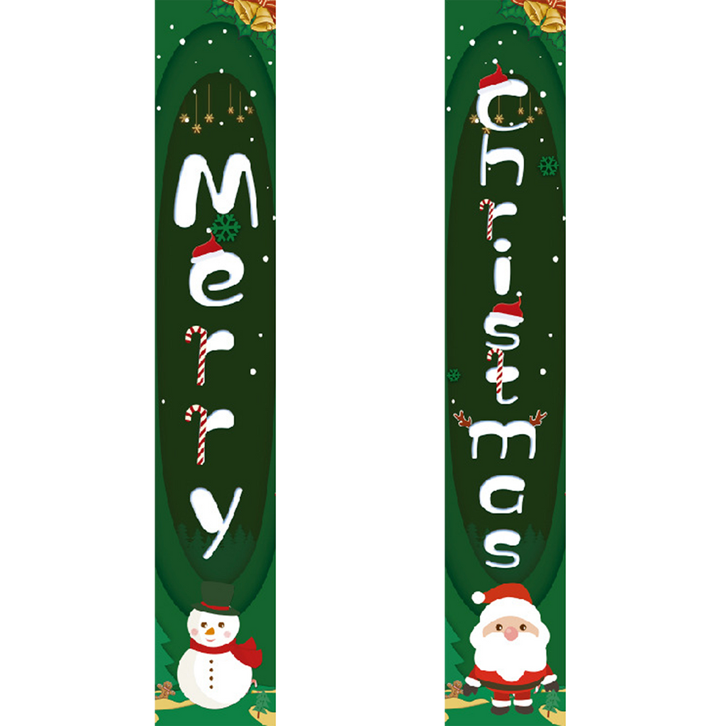 Zwei weihnachtliche Lesezeichen mit dekorativem Text und Zeichen auf grünem Hintergrund.