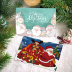 DIY festive painting kit with jingle bells design, seasonal wall art set of 6 for Christmas celebrations.