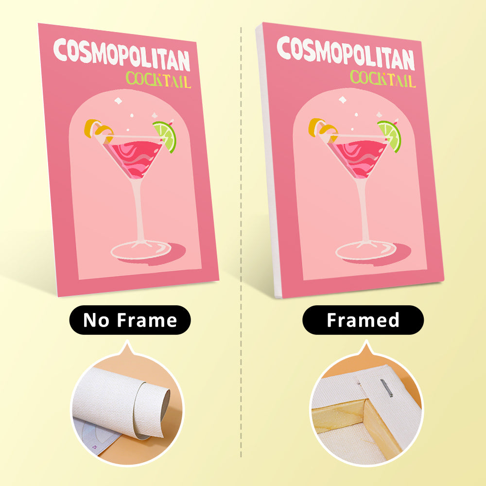 Relaxing mini art kit featuring a sparkling cocktail scene