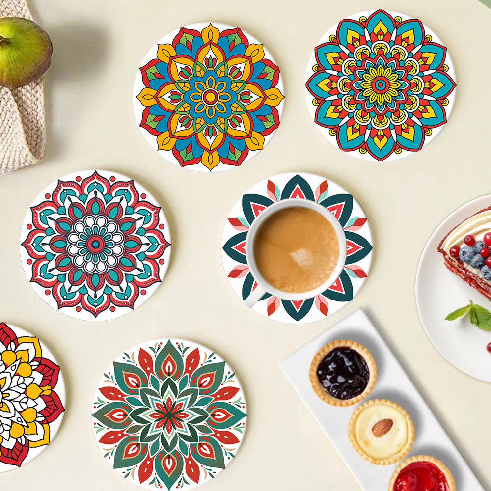 Colorful Mandala Magic (Set of 6) artwork