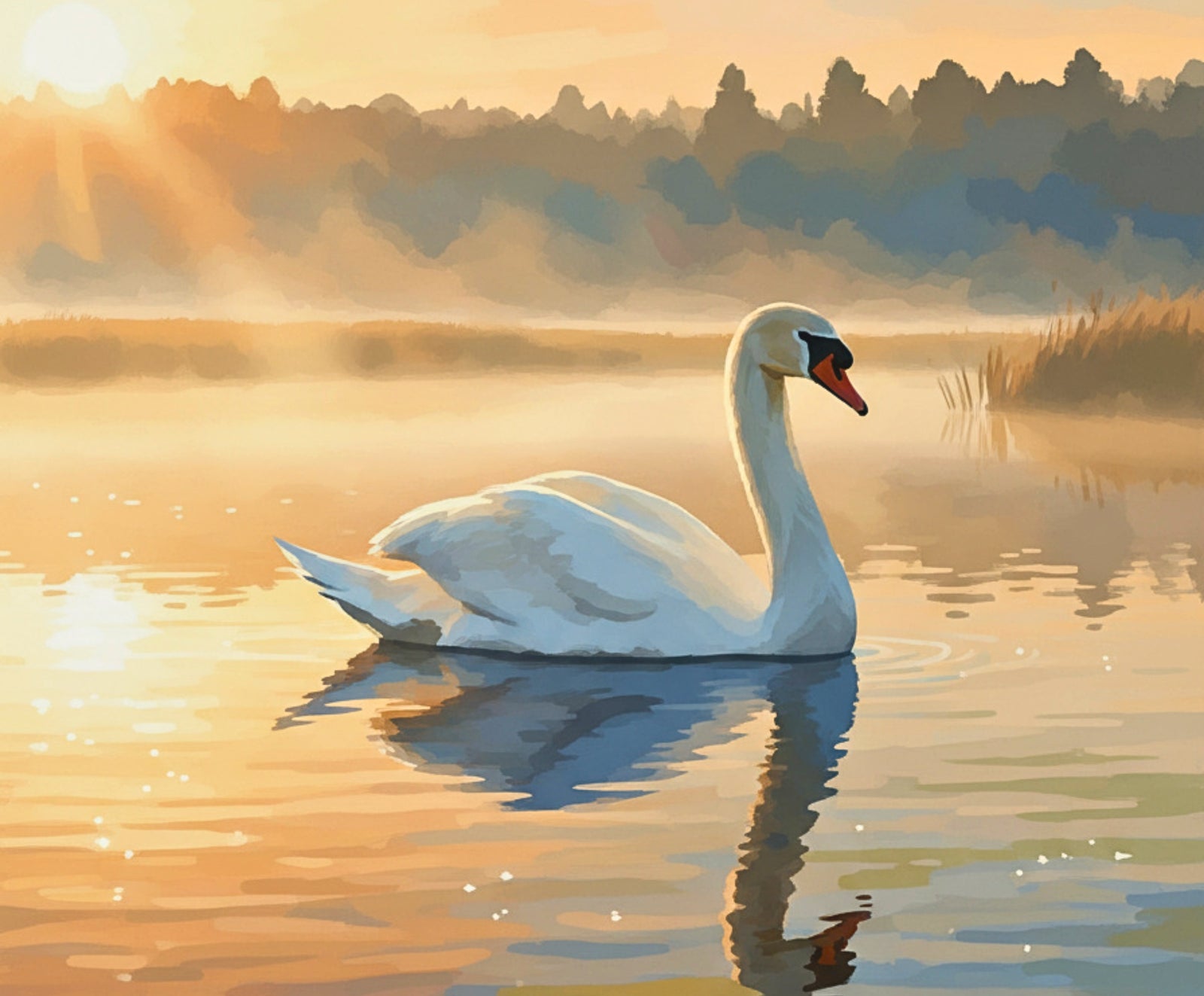Golden Dawn Swan