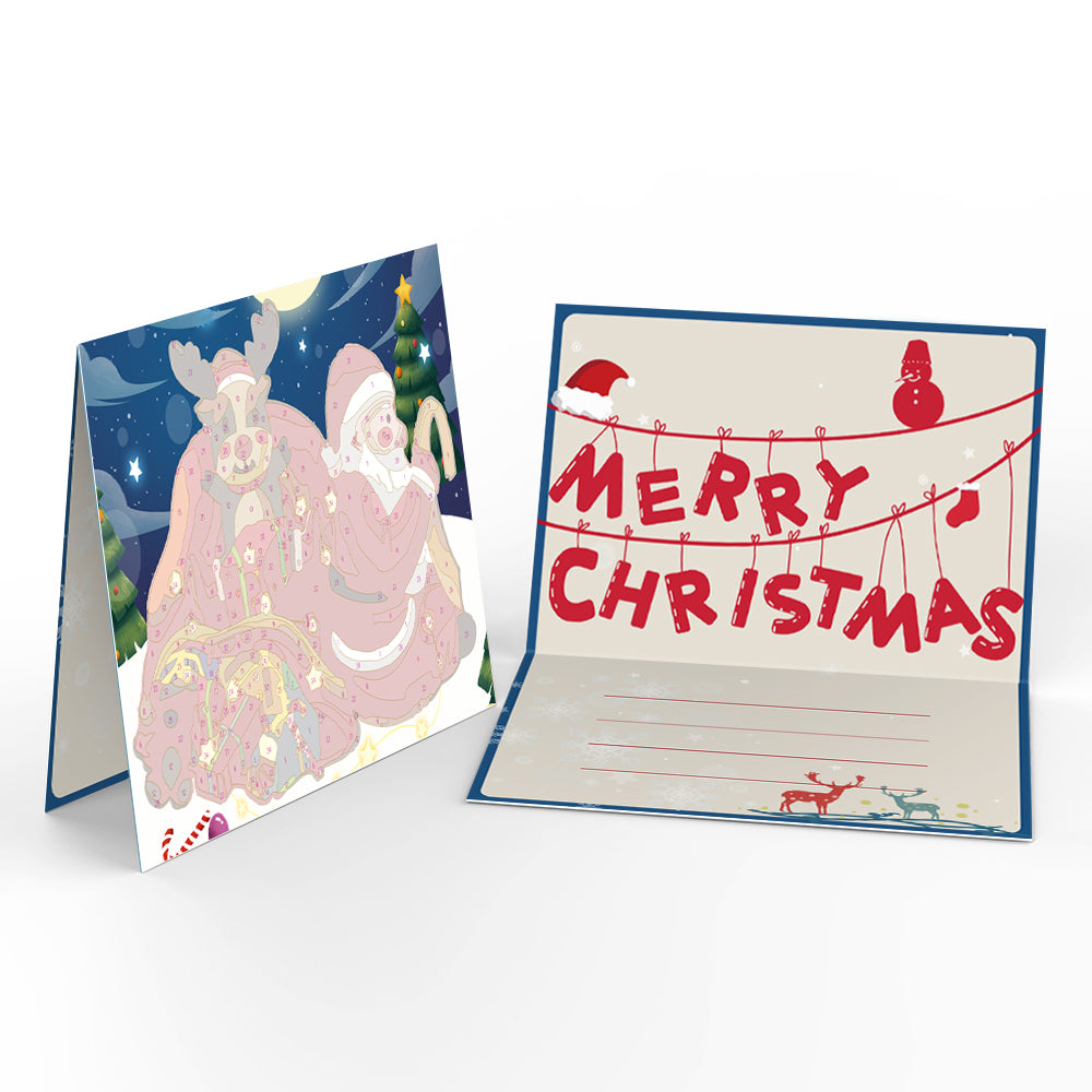 Malen-nach-Zahlen-Weihnachtsset, Jingle Bell Joy-Thema, perfekte Weihnachtsaktivität für kreative Heimdekoration.
