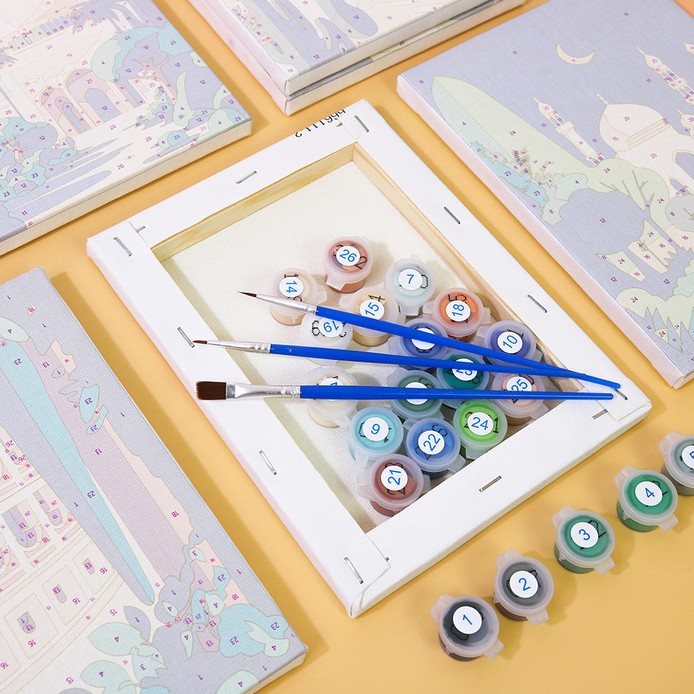 Northern lights aurora borealis paint by numbers kit