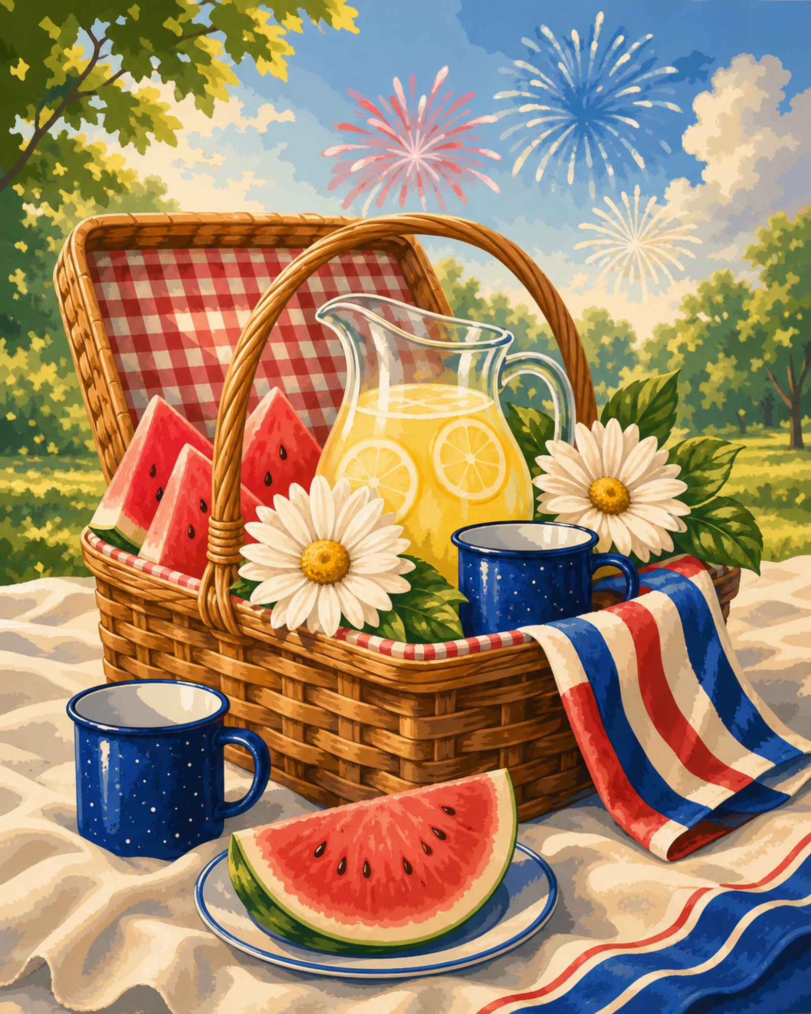 Patriotisches Picknick