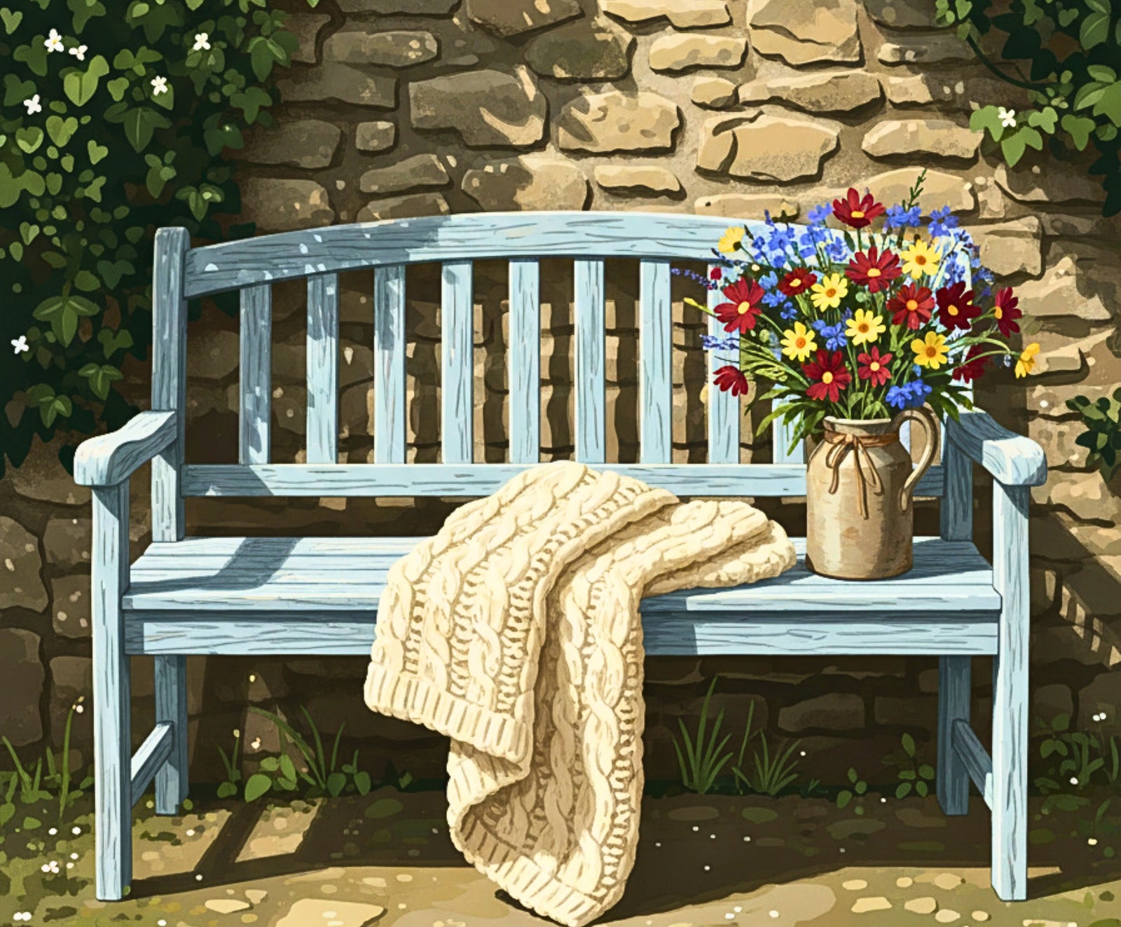 Garden Bench Serenity