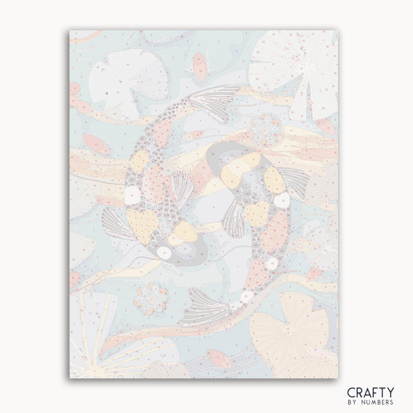 Sacred Fish Tai paint by number artwork inspired by famous paintings and famous art paintings techniques.