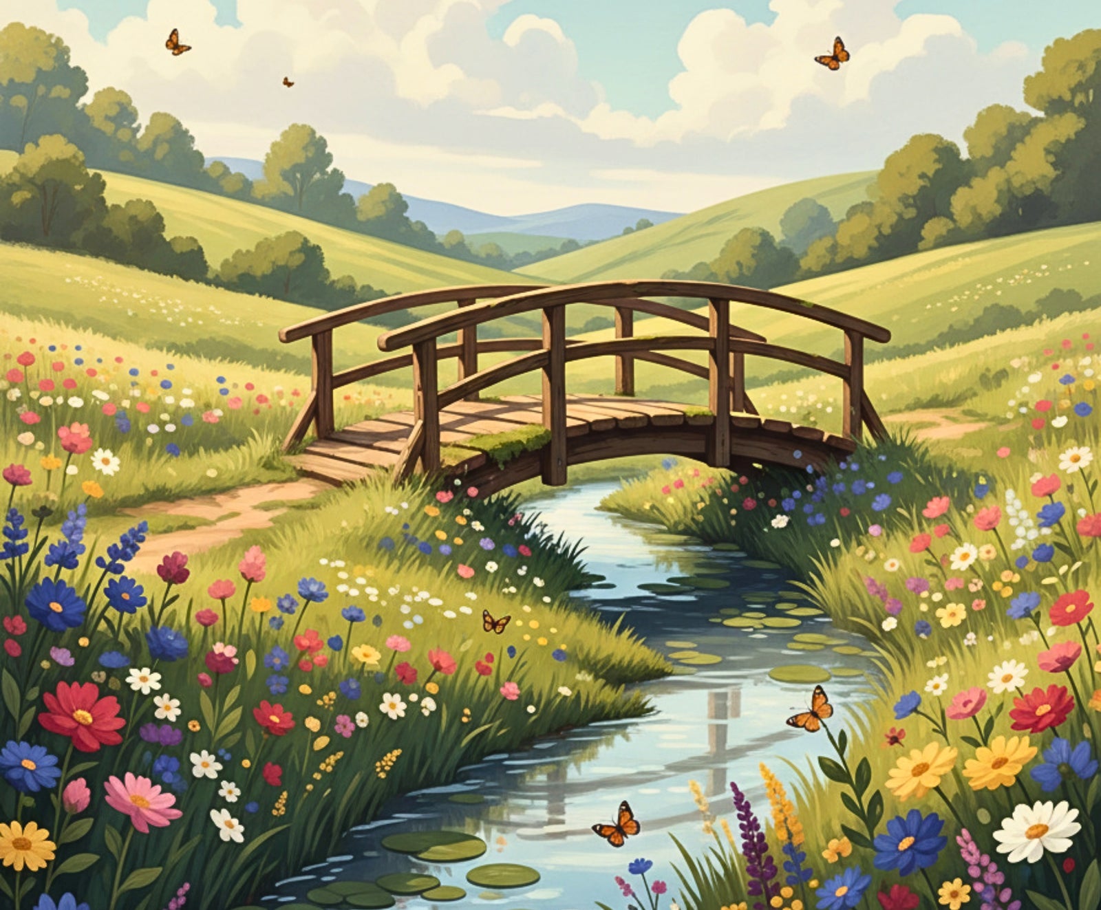 Meadow Bridge Bliss