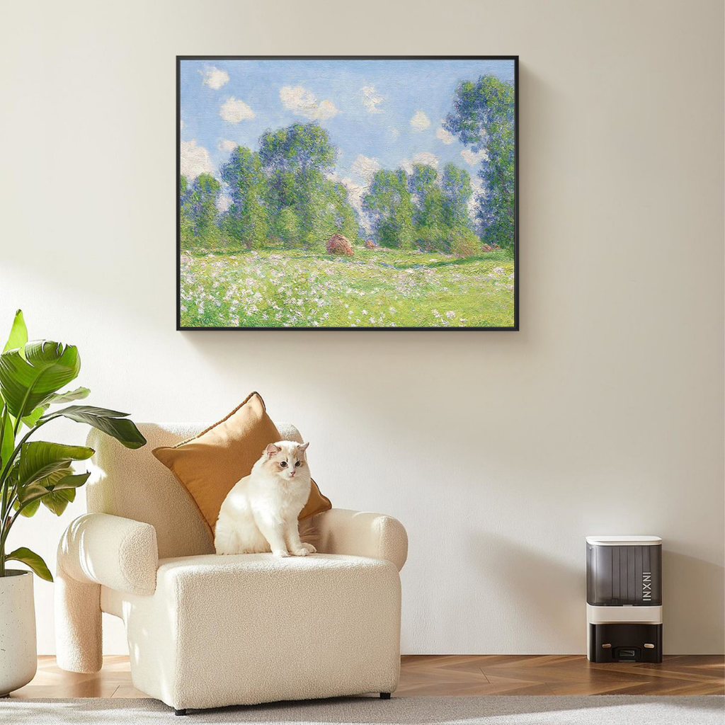 Easy-to-use paint by numbers canvas kit, modern framed art project.