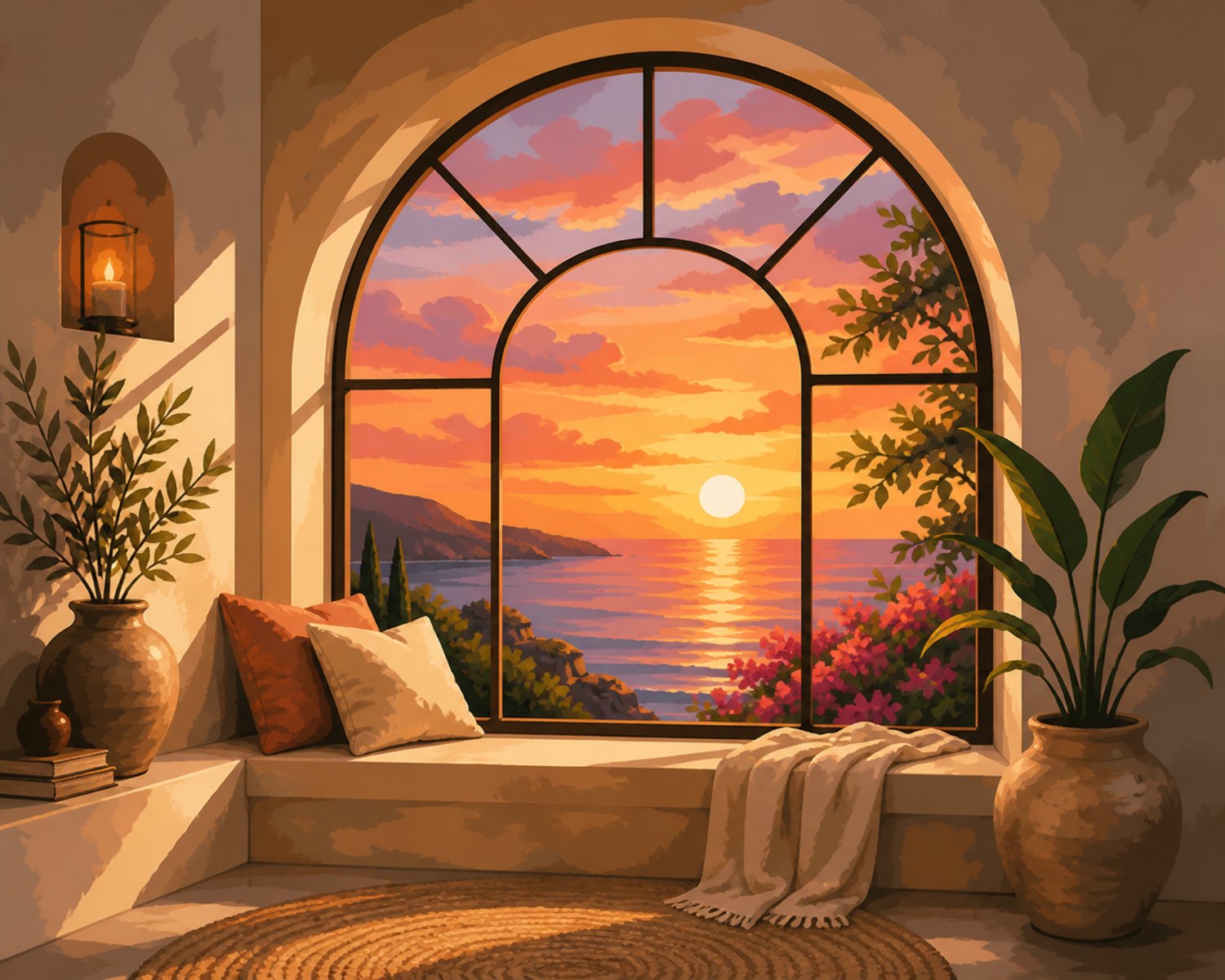 Sonnenuntergangsfenster