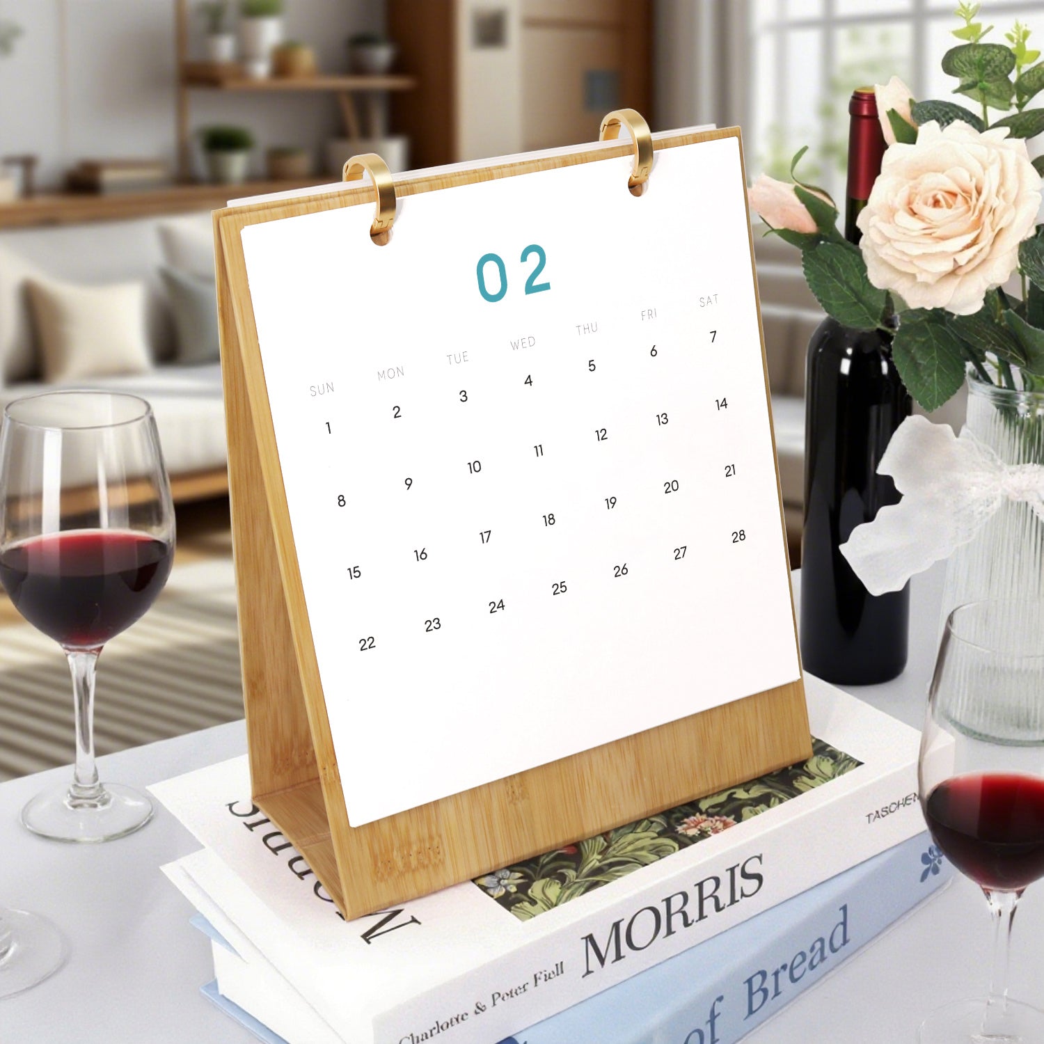 Creative DIY painting of alcoholic drinks for a cocktail-themed calendar.