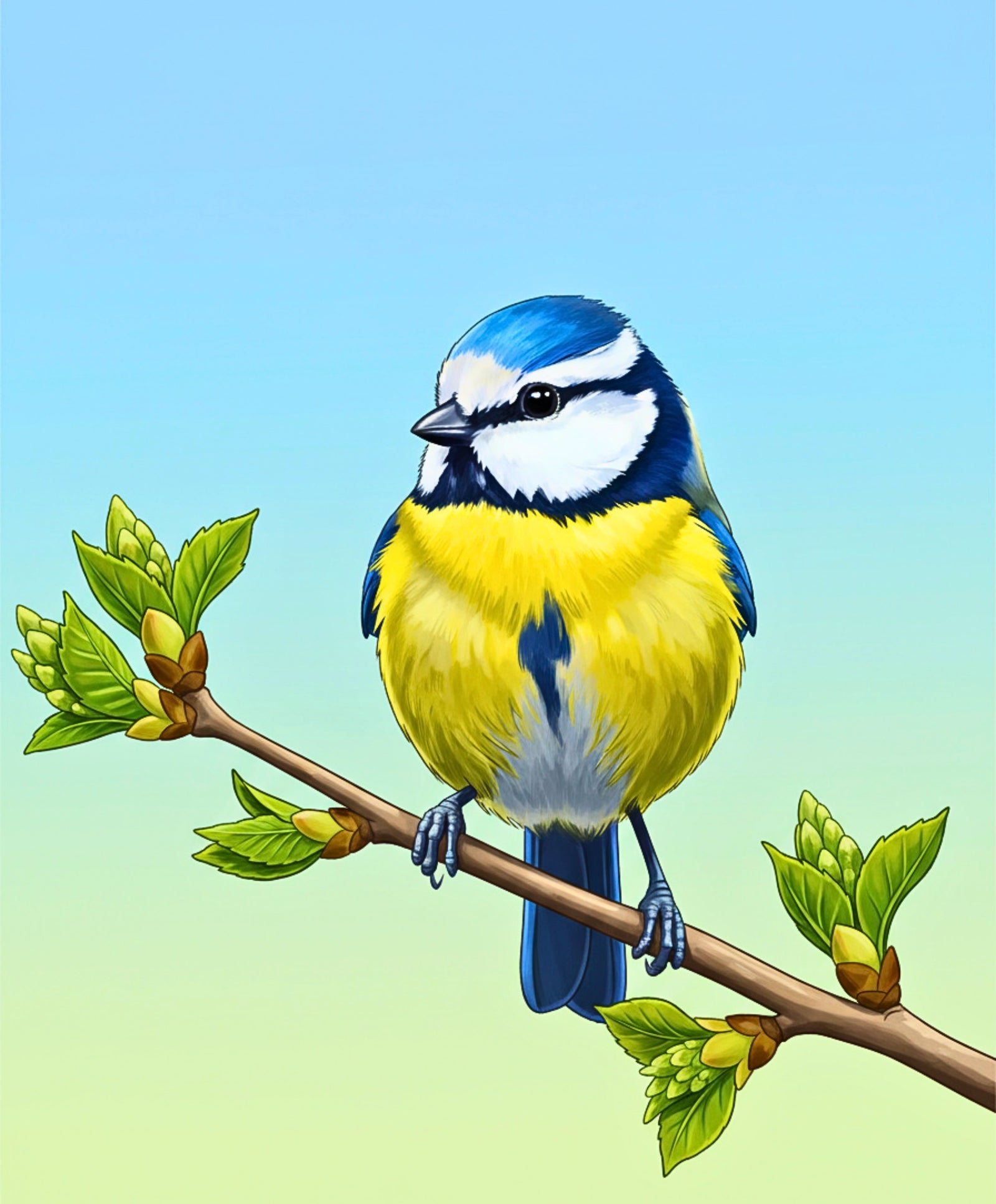 Bluebird Spring Glow